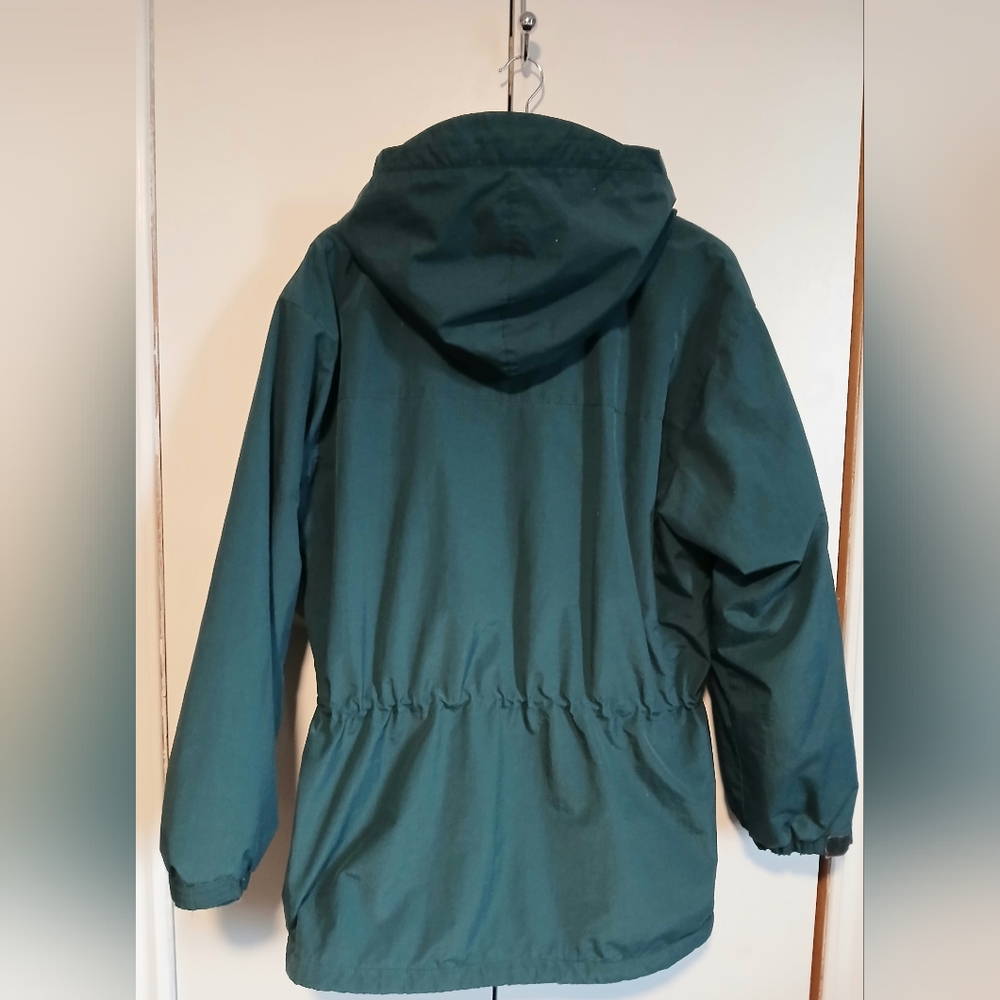 ​Vintage Northern Elements Cabin Essentials Fleece Lined Parka Jacket Navy/Green - Picture 3 of 14